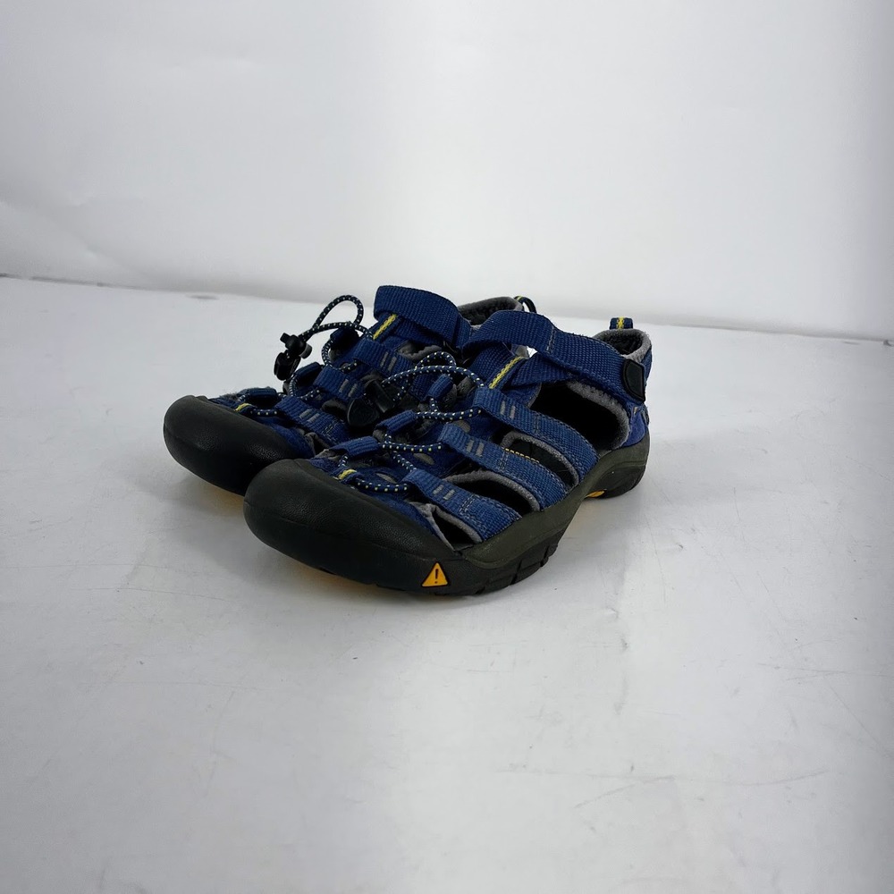 Keen Newport‎ H2 Kids Blue Yellow Waterproof Sport Sandals Size 2 US 34 EU